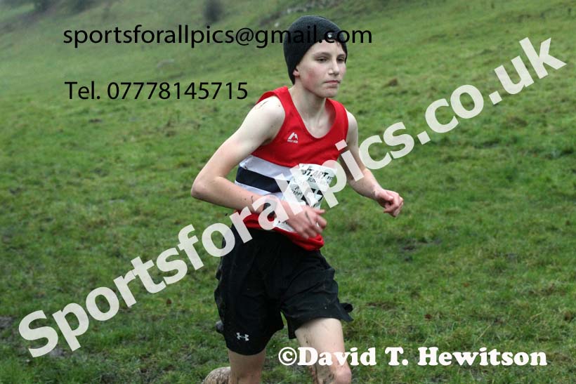 Boys under-15s, NECAA Junior Cross Country Relays, Thornley Farm, Peterlee, Saturday, December 12th. Photo: David T. Hewitson/Sports for All Pics